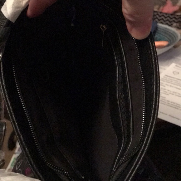 NWT Black Asymmetrical-Zip Crossbody Bag - Picture 4 of 6
